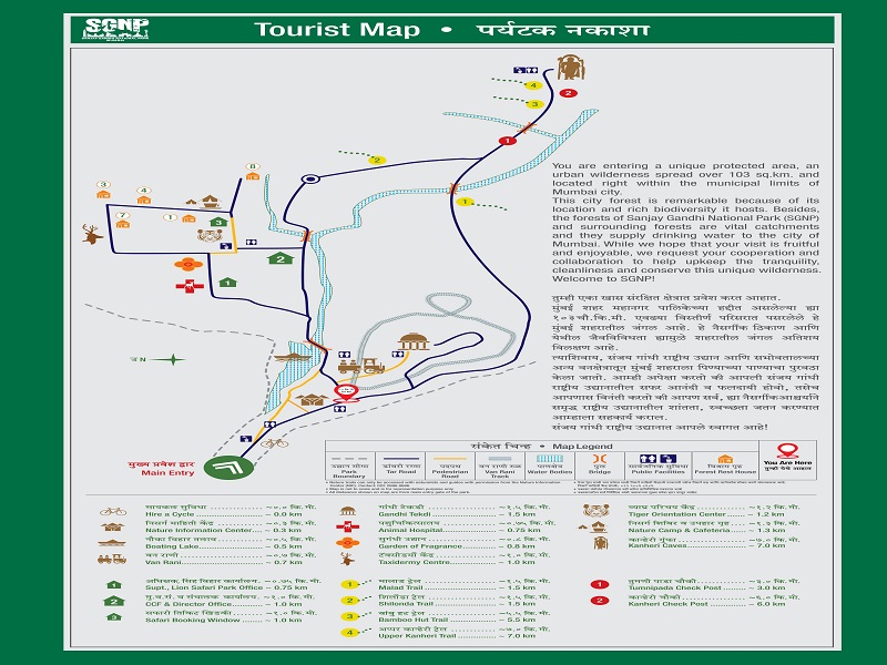 Tourism Map SGNP